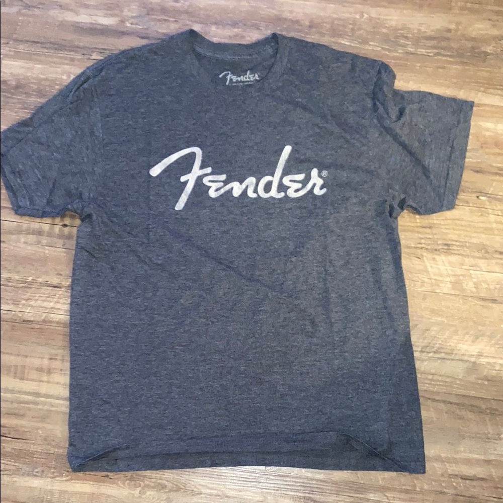 Gray Fender t shirt men’s grey excellent condition large